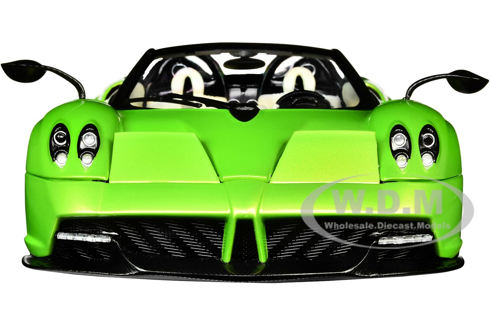 PAGANI HUAYRA ROADSTER VERDE FIRENZE GREEN & CARBON 1/18 MODEL CAR AUTOART 78288