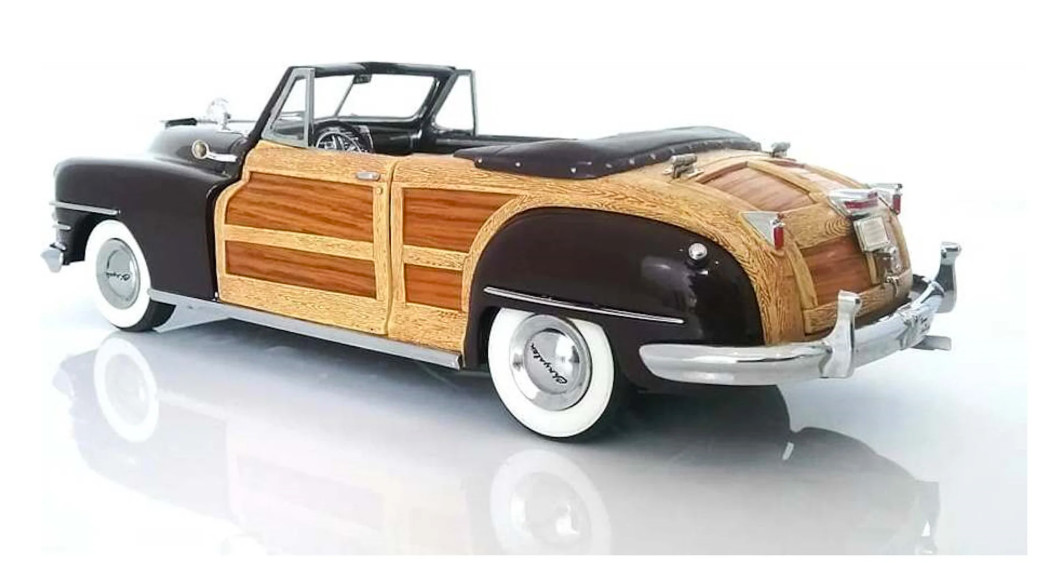 Woody Classic Car1 24Unique18Custom Built REAL WOOD Panels on Metal Body Model