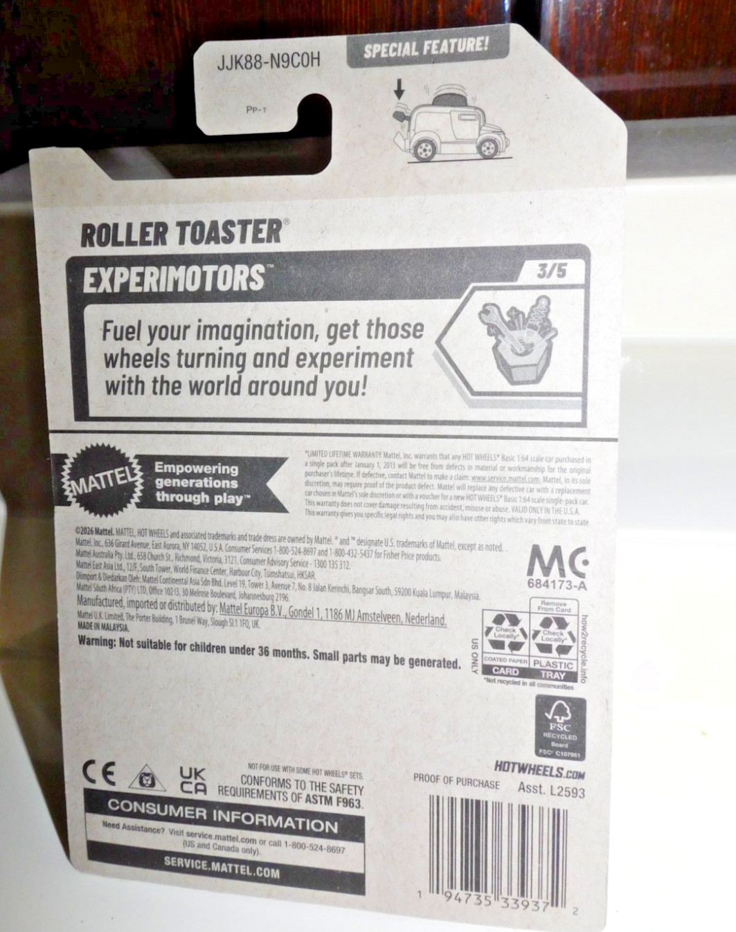 HOT WHEELS 2026 #39 ROLLER TOASTER