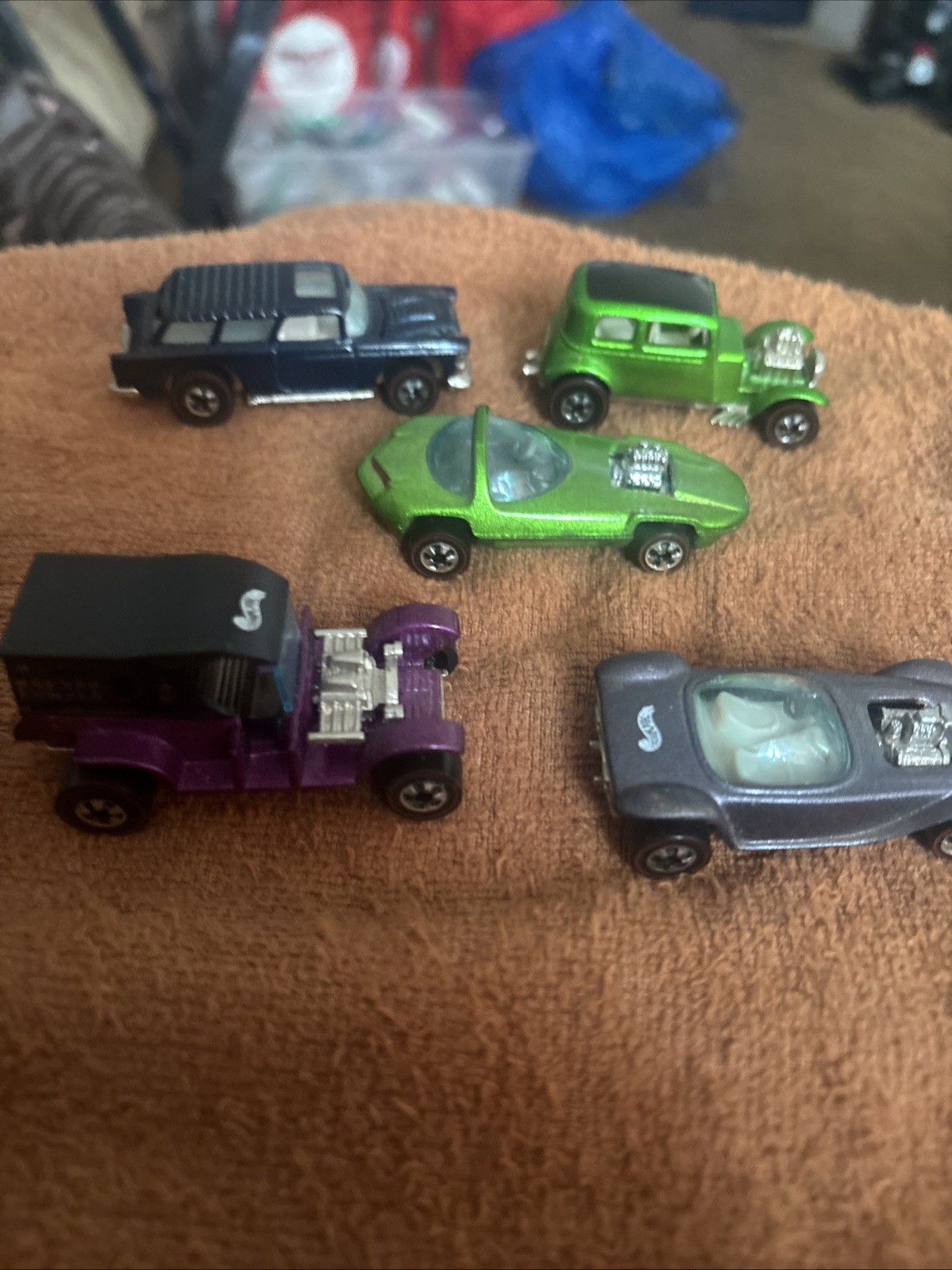 B-SET OF 5 LOOSE 1:64 HOT WHEELS 1992-93 25TH & VINTAGE COLLECTION