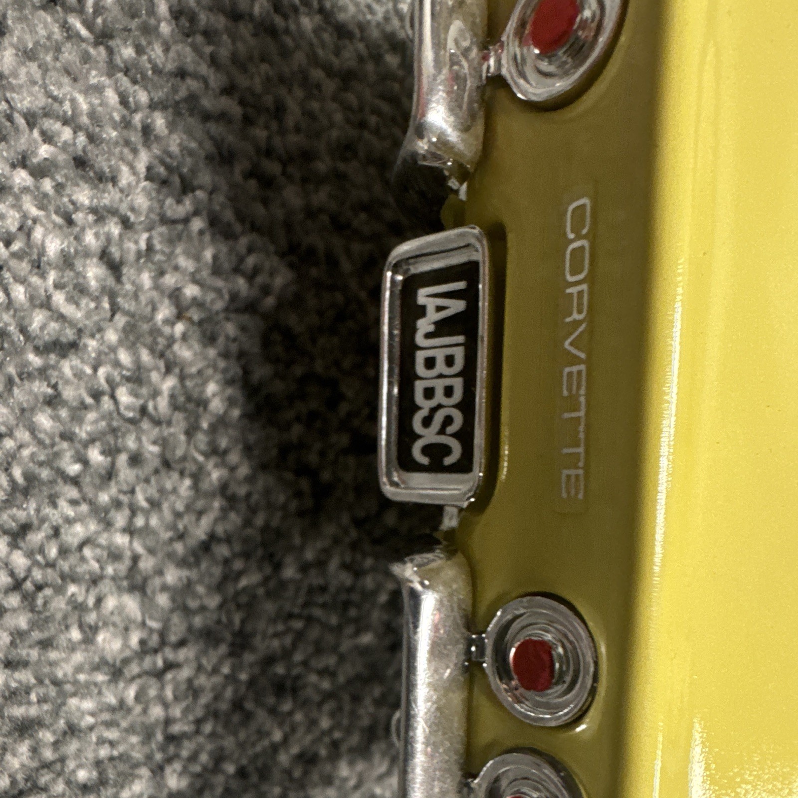 Beam Decanter Series 1968 Chevrolet Corvette Yellow Diecast Model Car