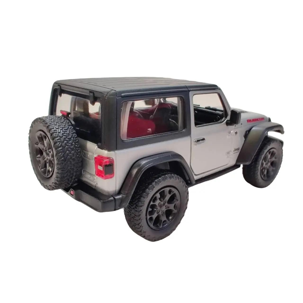 KINSMART 1:34 SCALE 2018 Jeep wrangler Hard Top DIECAST MODEL CAR (SILVER)
