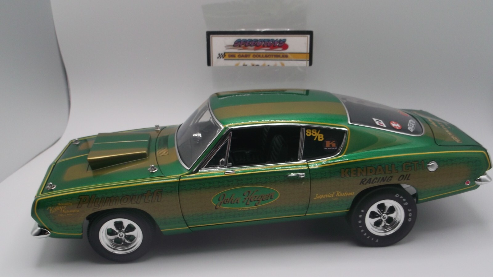 RARE 1968 JOHN HAGEN SUPER STOCK PLYMOUTH HEMI CUDA 426 A1806133AA 300 MADE ACME