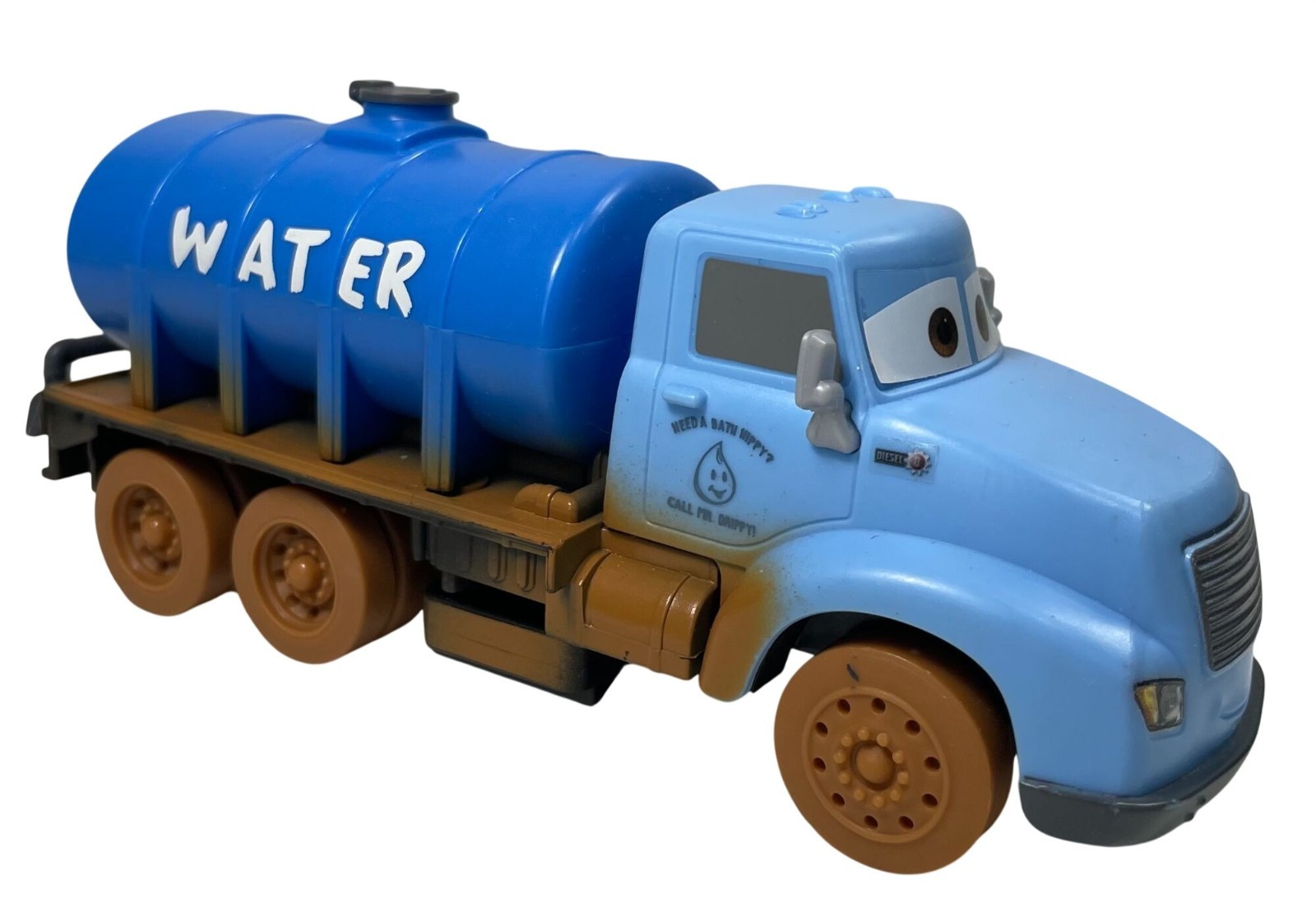 Disney Cars 3 Mr Drippy from Smash & Crash Stunt Set Demo Derby Water Truck Toy
