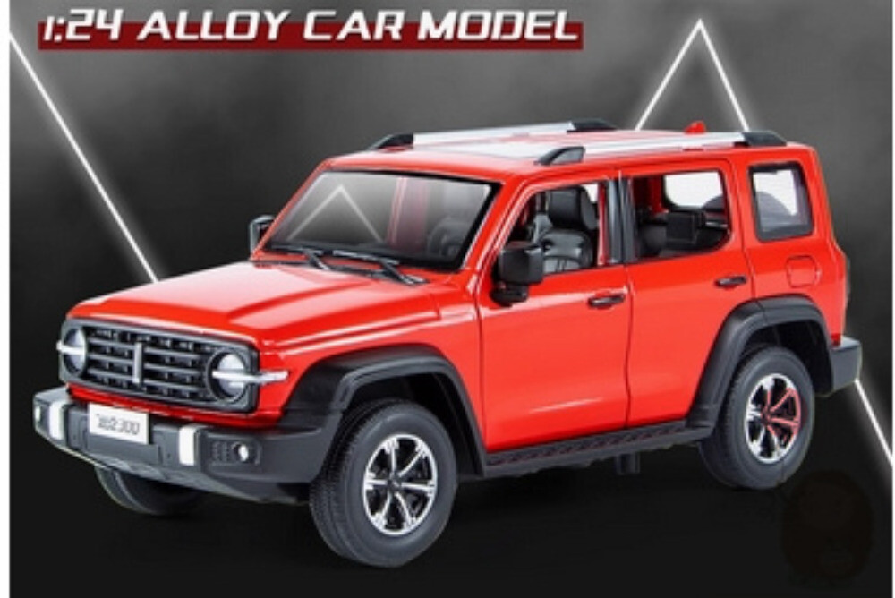 1/24 Tank 300 SUV City version Alloy Model Car Diecast Hobby Display Kids Gifts
