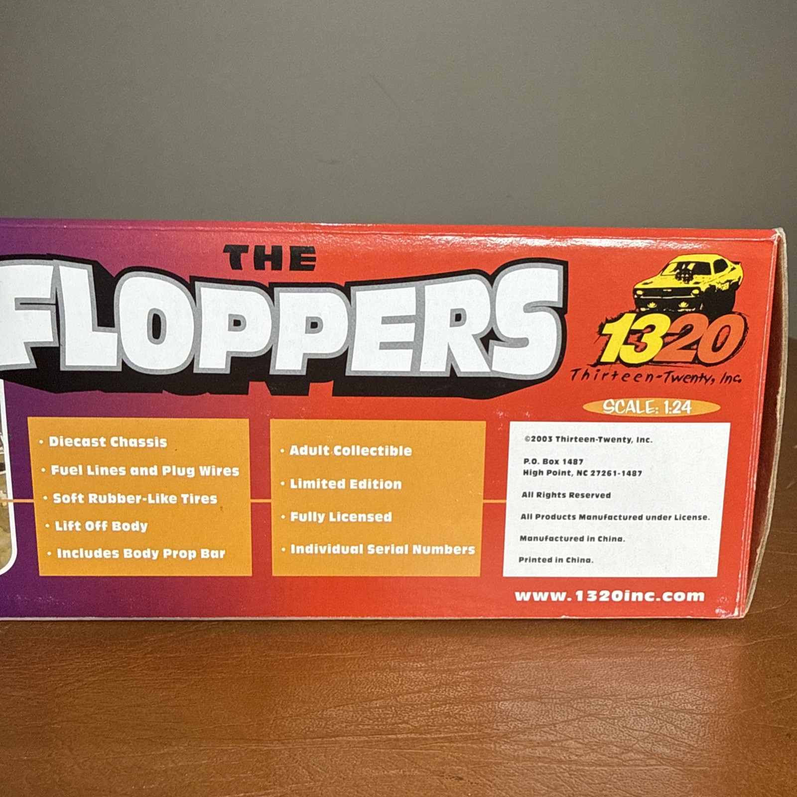 RARE 1320 THE FLOPPERS 1971 PLYMOUTH CUDA “WHIPPLE & McCULLOCH” 1:24 SCALE