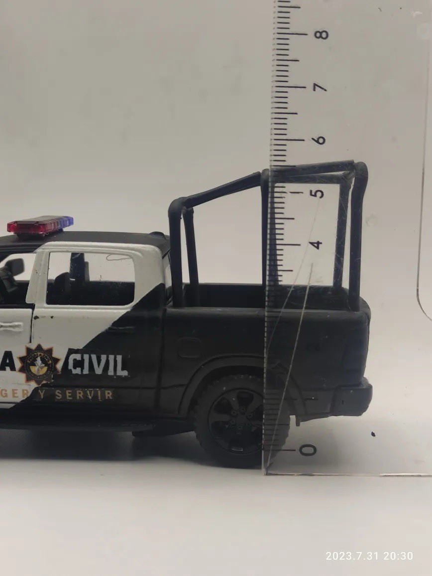 1:46 Mexico Guardia Civil Nuevo León Military Ram 1500 CUSTOM Car Mexican