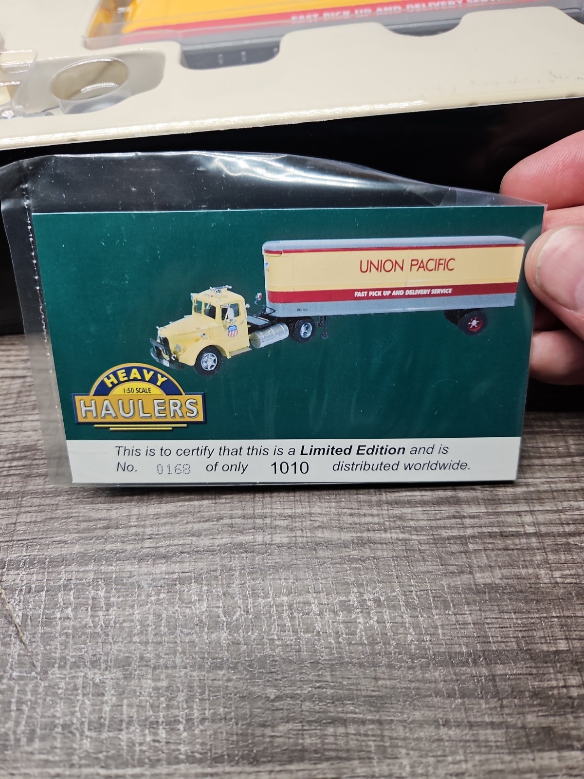 Corgi 1/50 Mack LJ With Box Trailer. Union Pacific Only 1010 Made