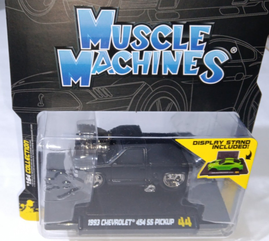 1:64 1993 CHEVROLET 454 SS PICKUP FULL BLACK OUT W/DISPLAY STAND NOT PRODUCED!!!