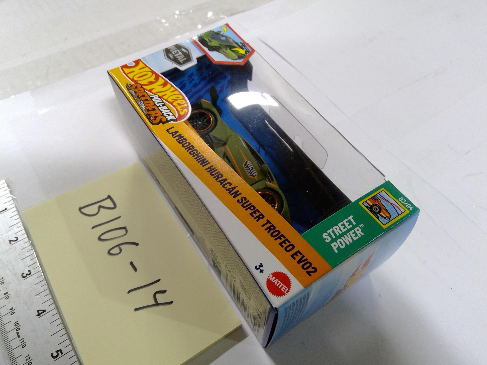 Hot Wheels Lamborghini Huracan Super Trofeo EVO2 Car 3+ Street Power Green New