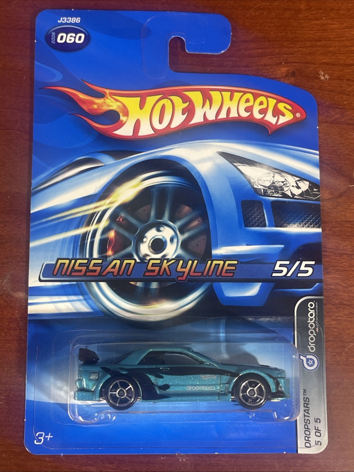Hot Wheels 2006 Nissan Skyline Spectrafrost Light Blue/Teal Dropstars