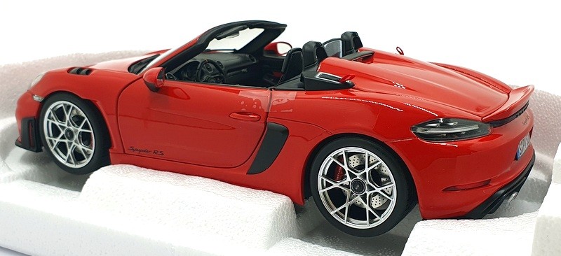 Norev 1/18 Scale Diecast 187271 – 2023 Porsche 718 Spyder RS – Red