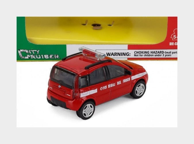 NEWRAY 19863i-panda FIAT Panda Police Fire 2003 Light Blue White