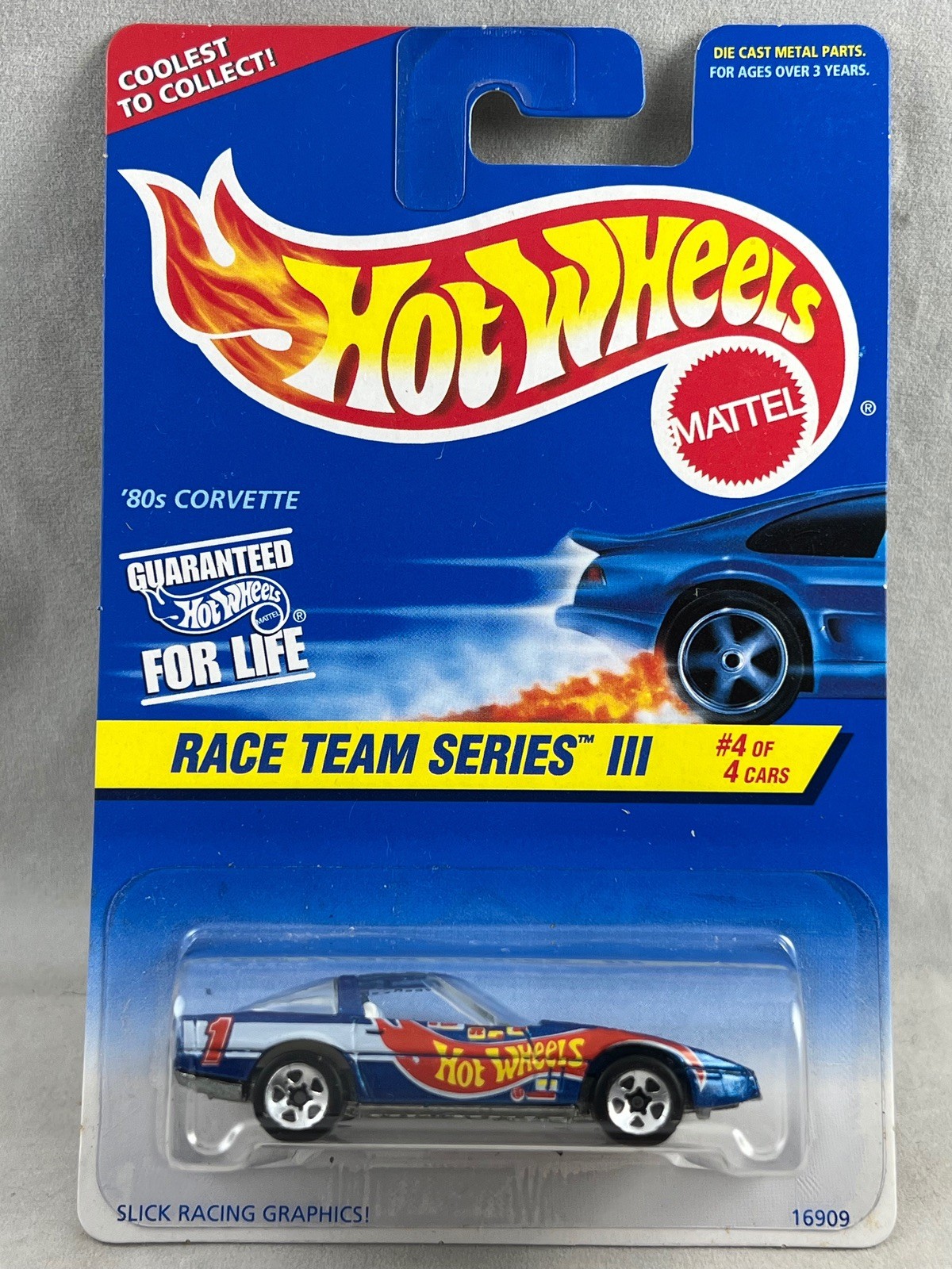 Hot Wheels ’80s Corvette Blue Race Team Series III 4/4 #536
