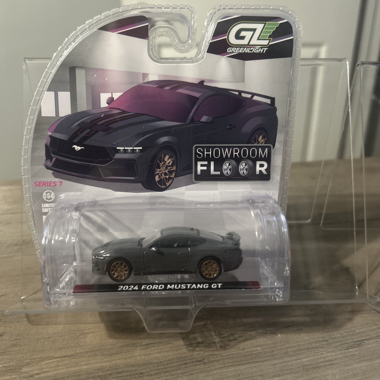 Green Light Showroom Floor ‘24 Mustang GT With Stand