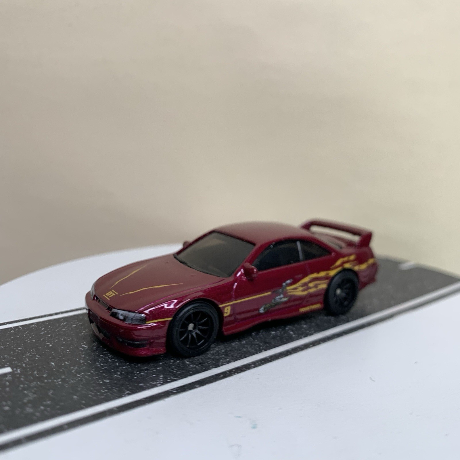 Hot Wheels Premium Fast & Furious Nissan 240SX Silvia S14 Dark Red w/RR 1:64 NM
