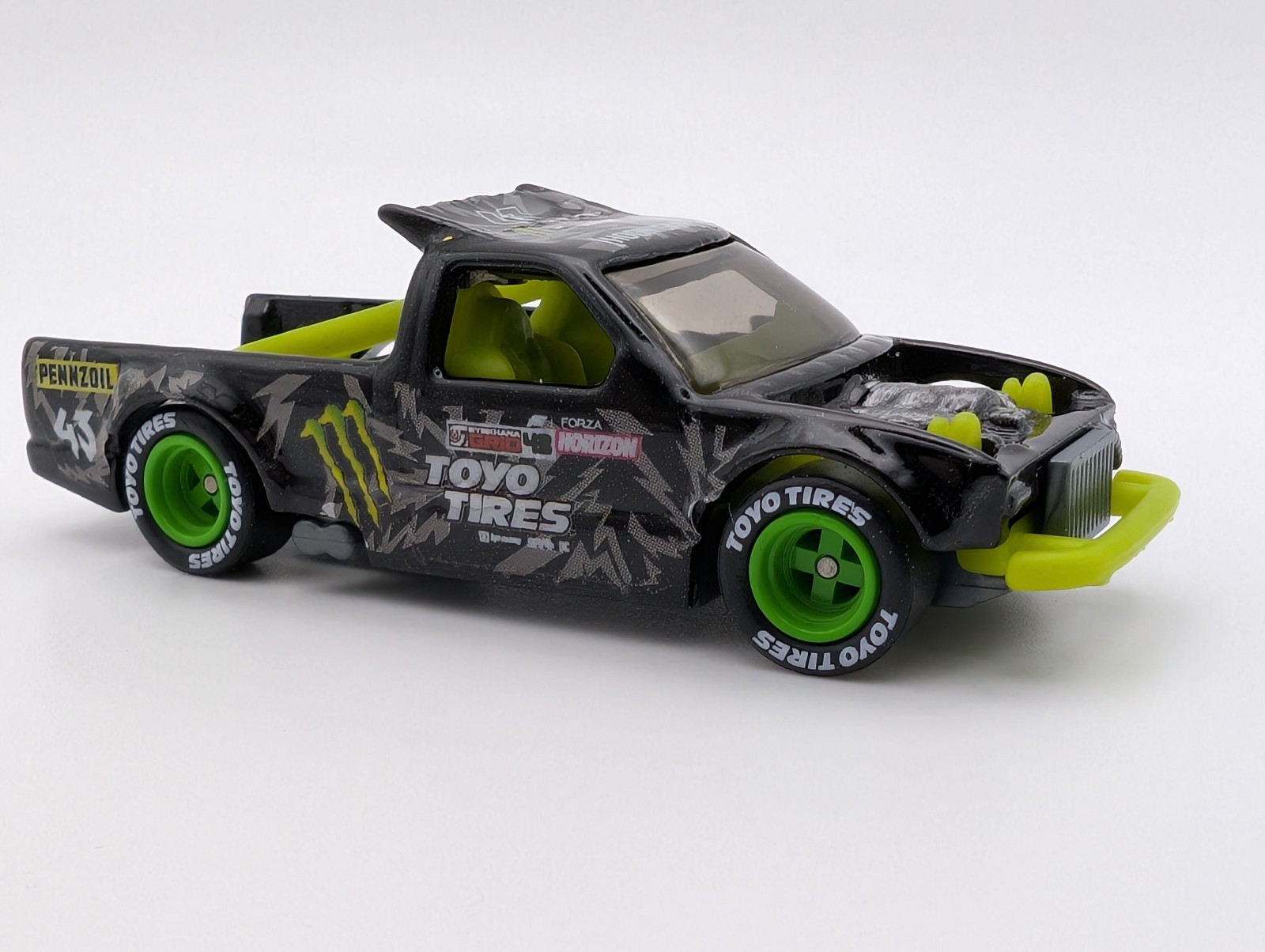 Hot Wheels CUSTOM Hoonitruck Limited Grip Monster Energy HOONIGAN Toyo Tires