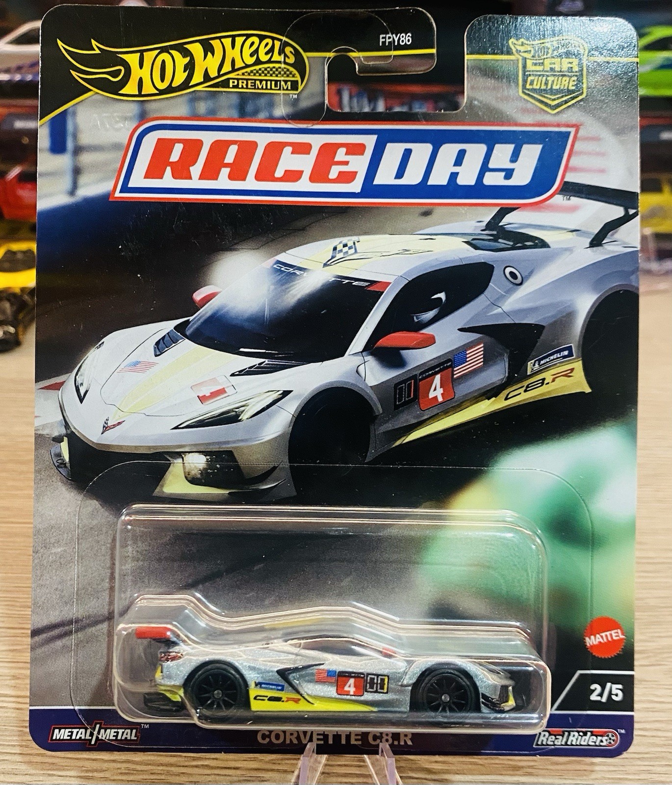 Mattel Hot Wheels FPY86-976D-HRV95 Chevrolet – Corvette C8.R 5.5L V8 Team Corvet