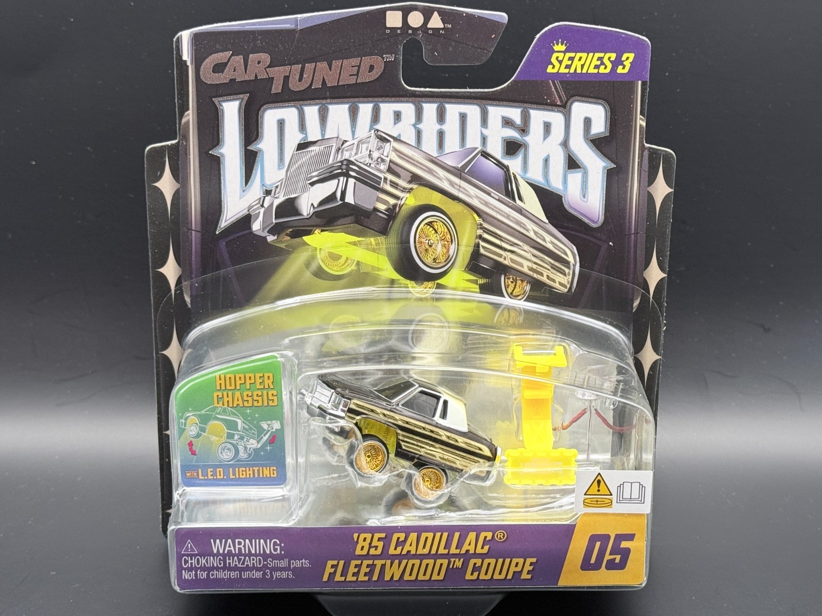 CarTuned 85 Cadillac Fleetwood Series 3 Lowriders LED Glow #05 Lowriders 1/64