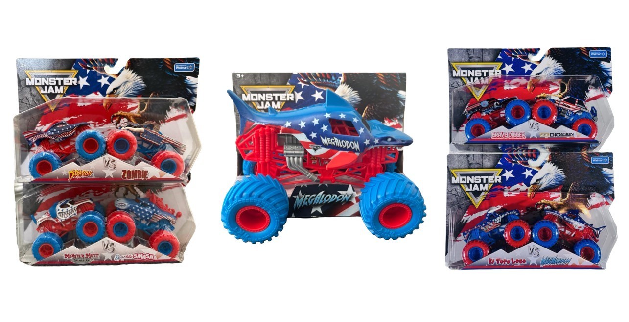 Monster Jam Stars And Stripes Complete Set