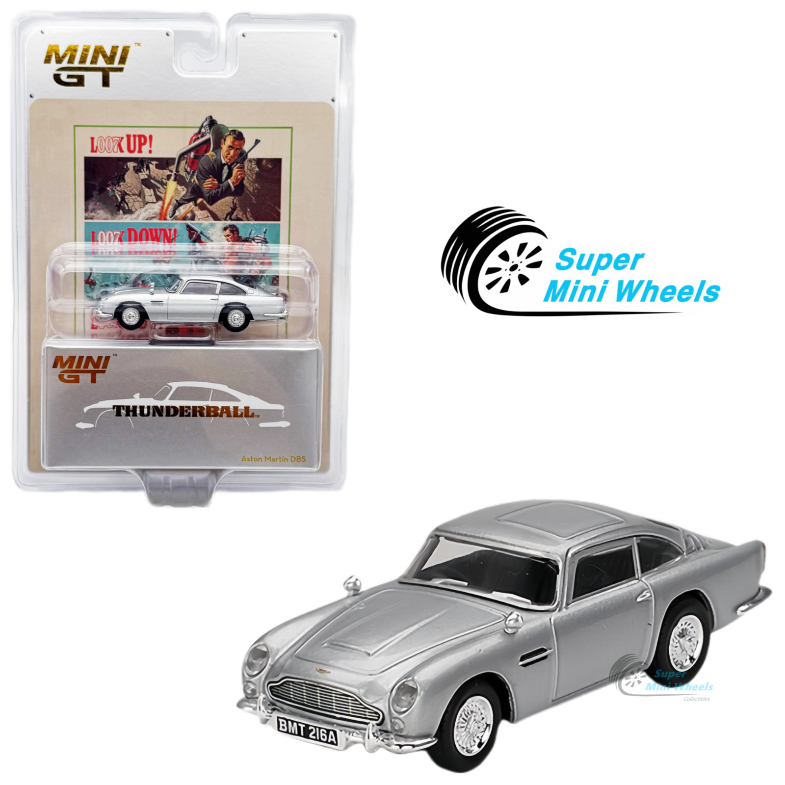 Mini GT 1:64 Aston Martin DB5 James Bond 007 Thunderball #901