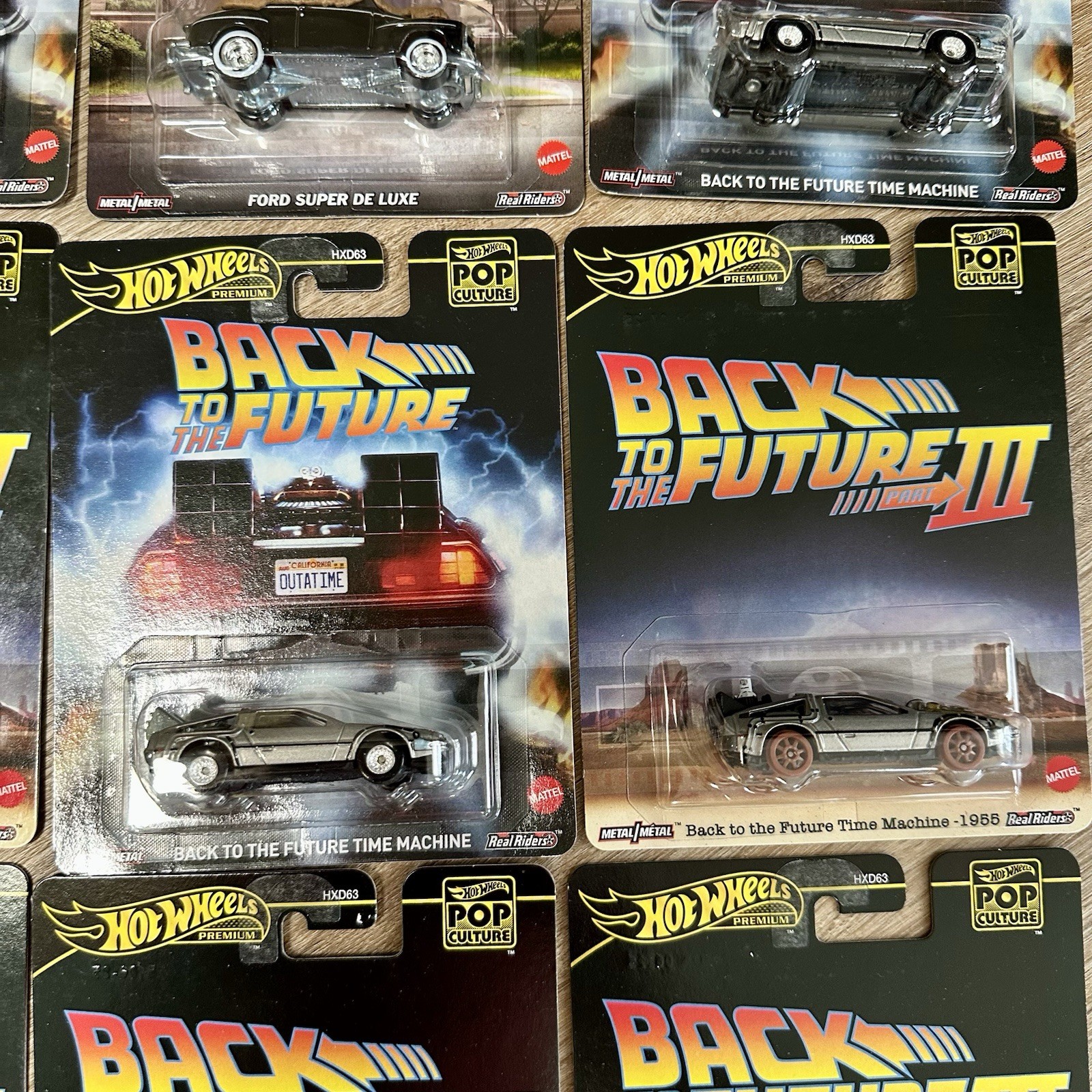 10 Hot Wheels Pop Culture Back to the Future Time Machine Diecast Jurassic Park