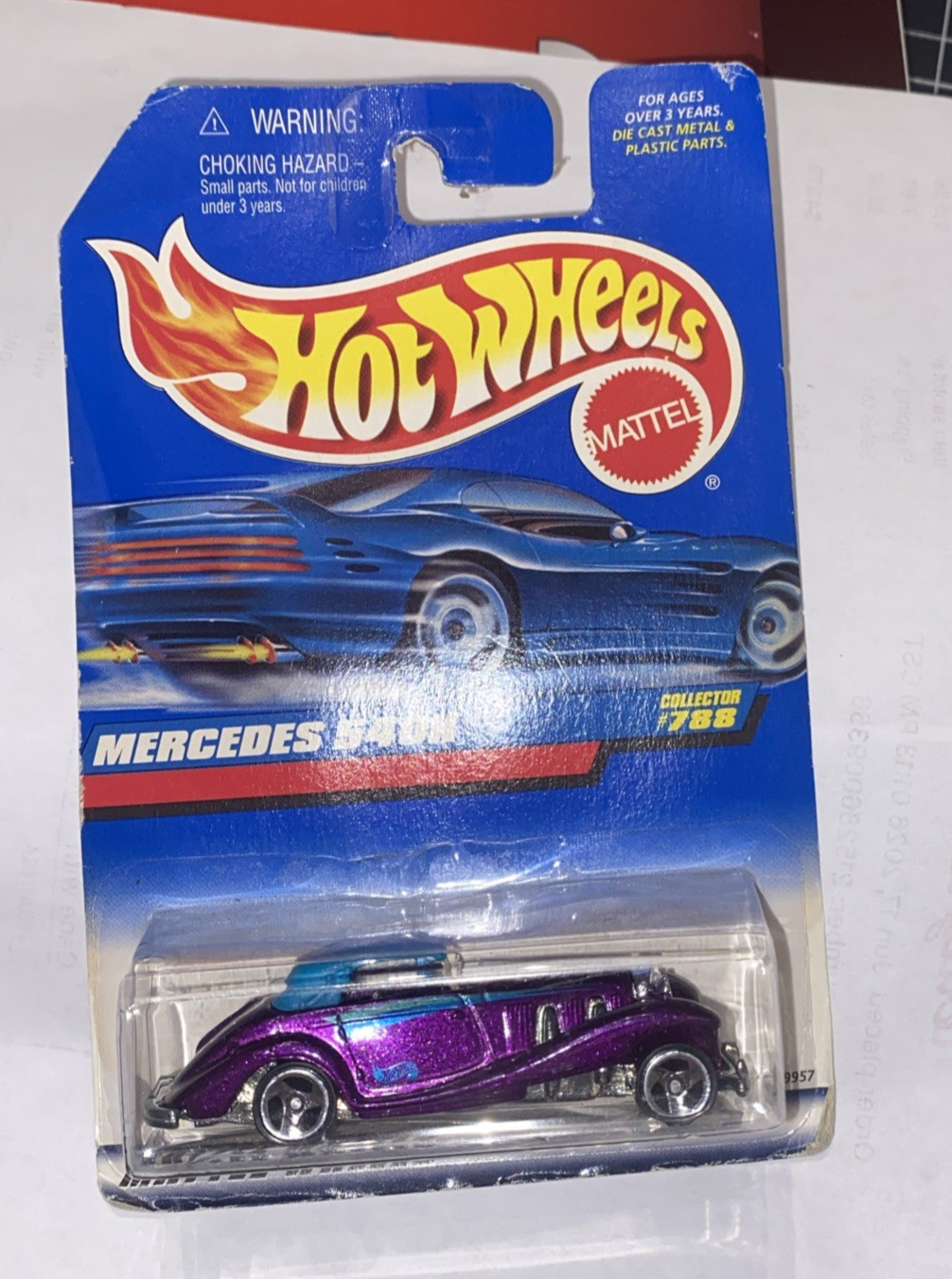 Hot Wheels Mercedes 540K Collector #788 Blue & Purple