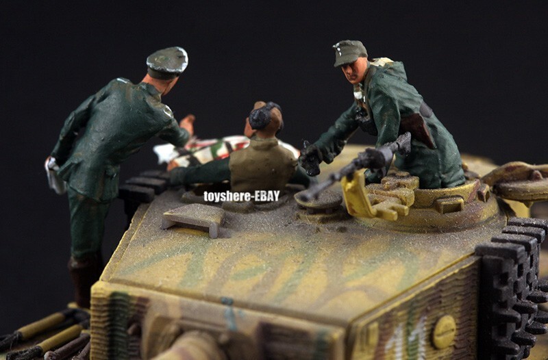 1/72 TANK 1:72 WW2 German 3pcs trooper Soldier toy battlefield diorama in stock