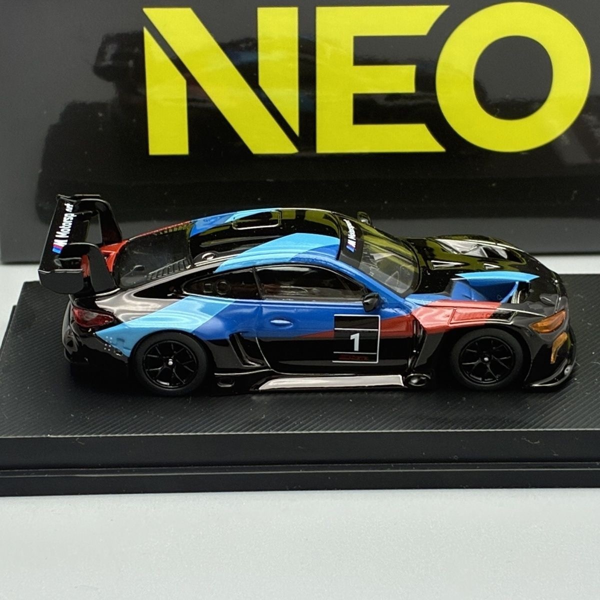 1/64 NEO BMW M4 GT3 Painted No.1 Diecast Model Car.