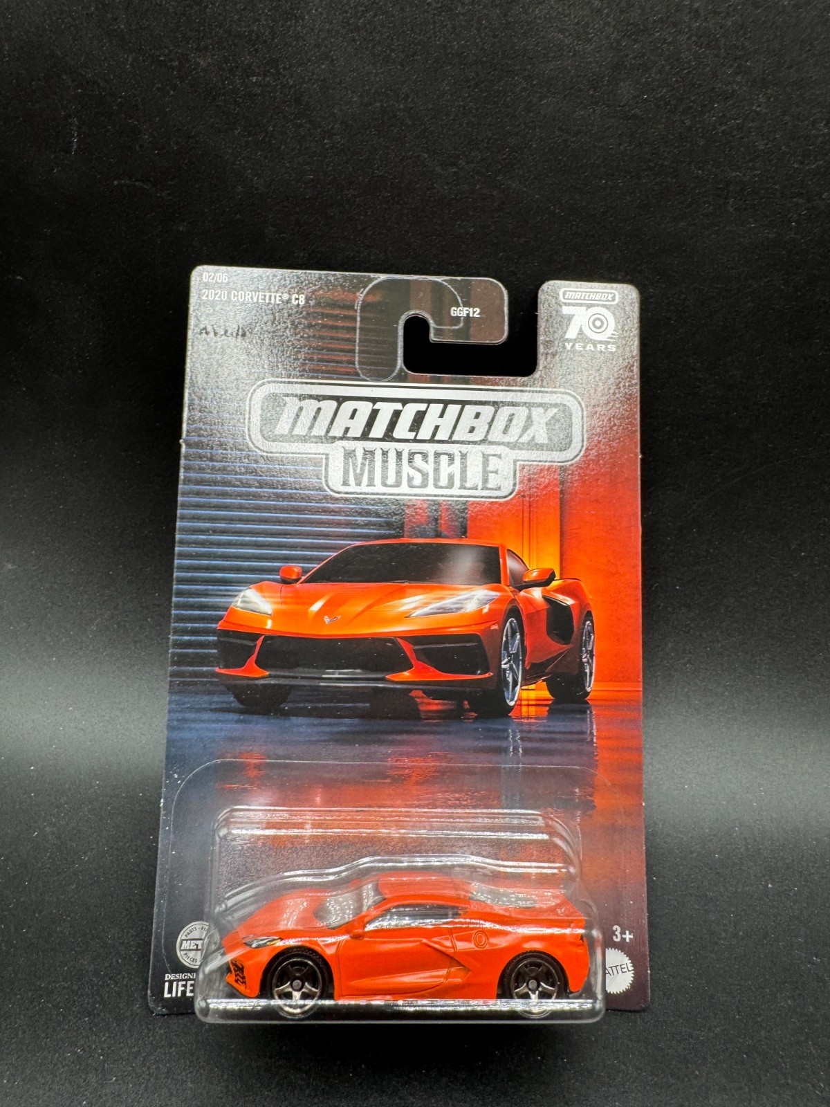 2023 Matchbox 70 Years Muscle Series 2/6 2020 CORVETTE C8 ORANGE C4