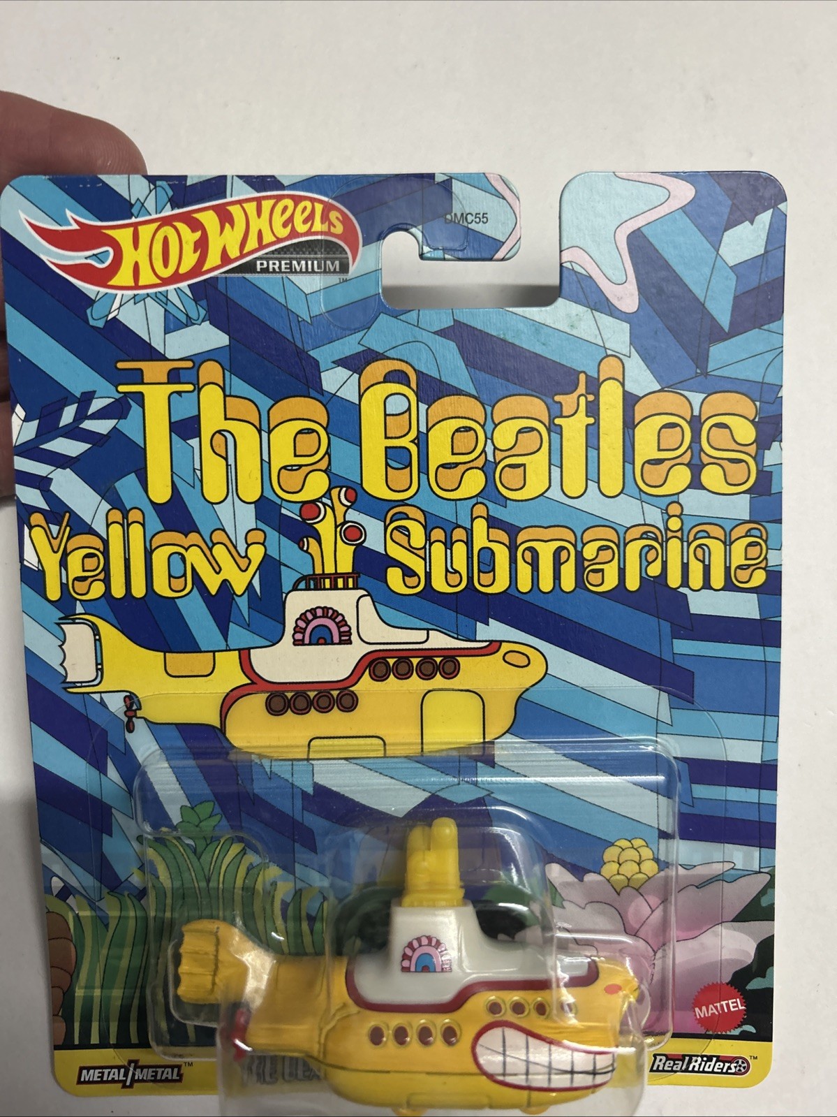 Hot Wheels The Beatles Yellow Submarine Real Riders Premium Mattel