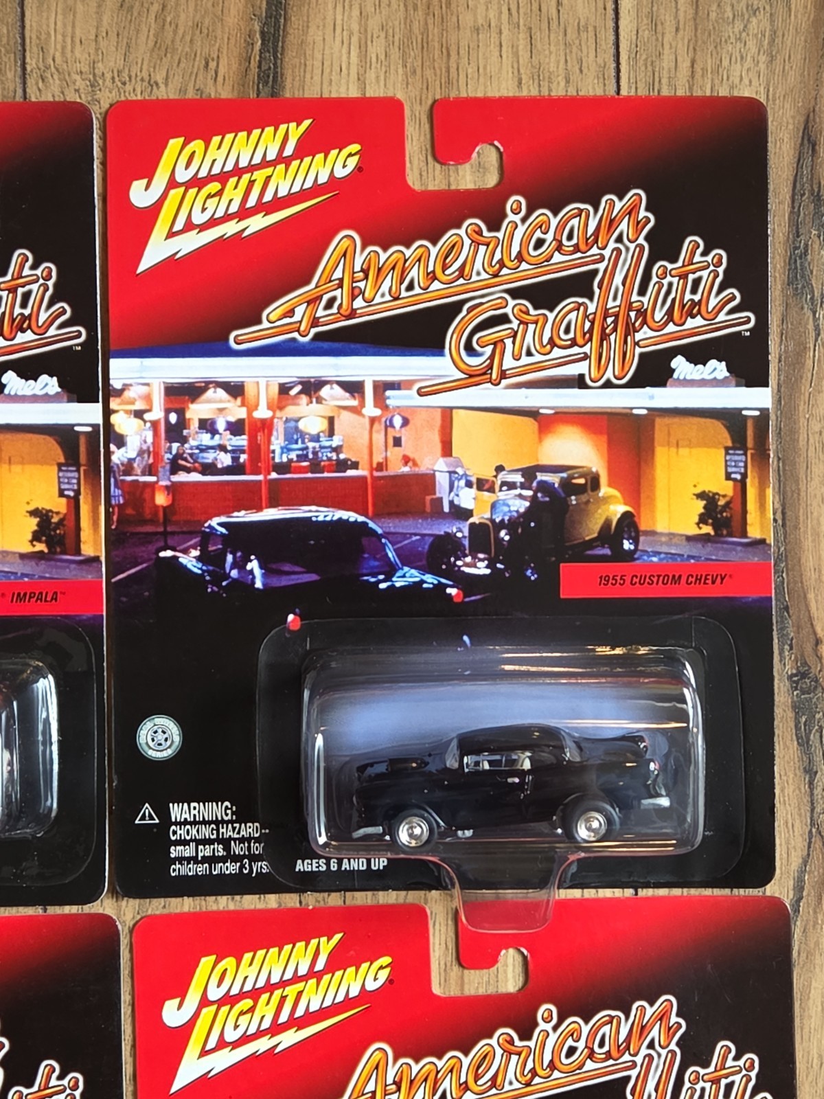 4 Johnny Lightning American Graffiti Chevy Impala, Custom Chevy, Nomad, Bel Air