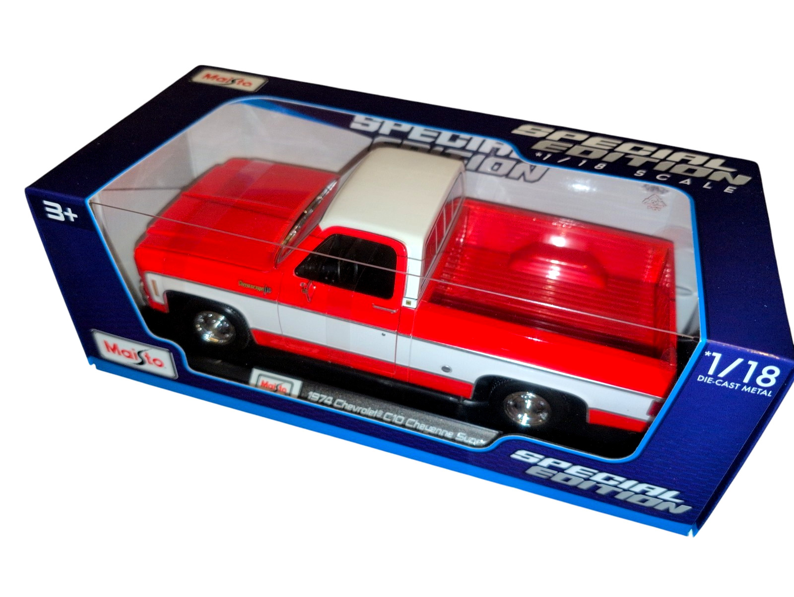 Maisto 1:18 Special Edition 1974 Chevrolet C10 Cheyenne Super Model Pickup Boxed