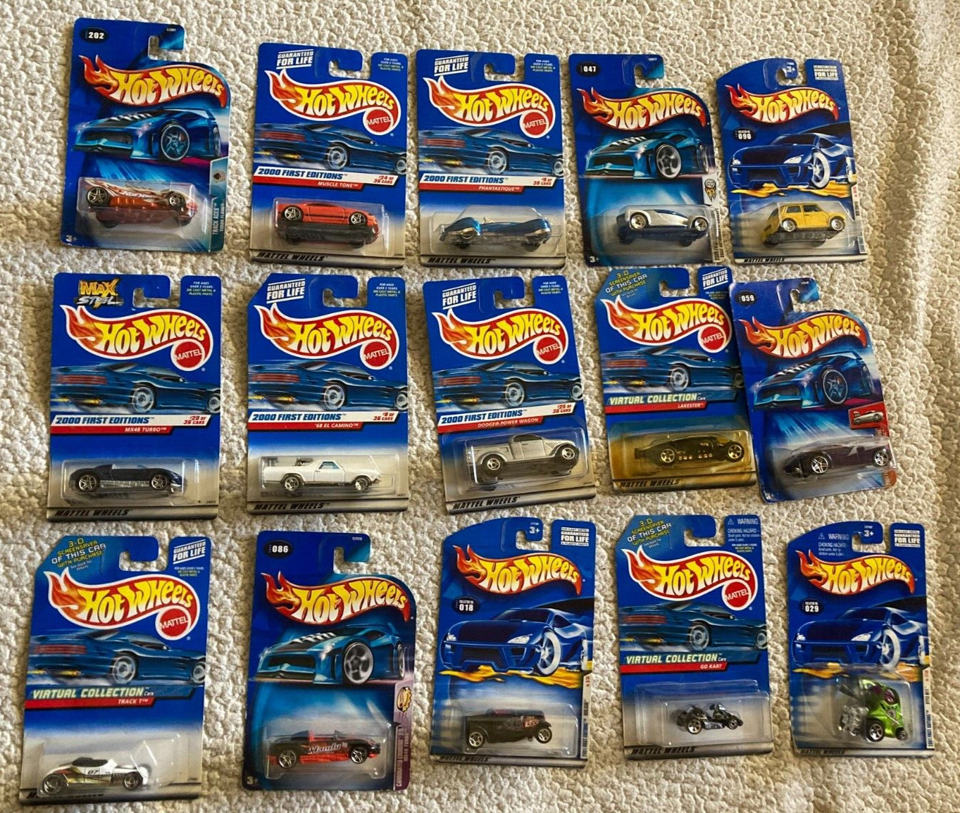 Lot of 15 HOT WHEELS die cast vehicles – Various Series – all New @