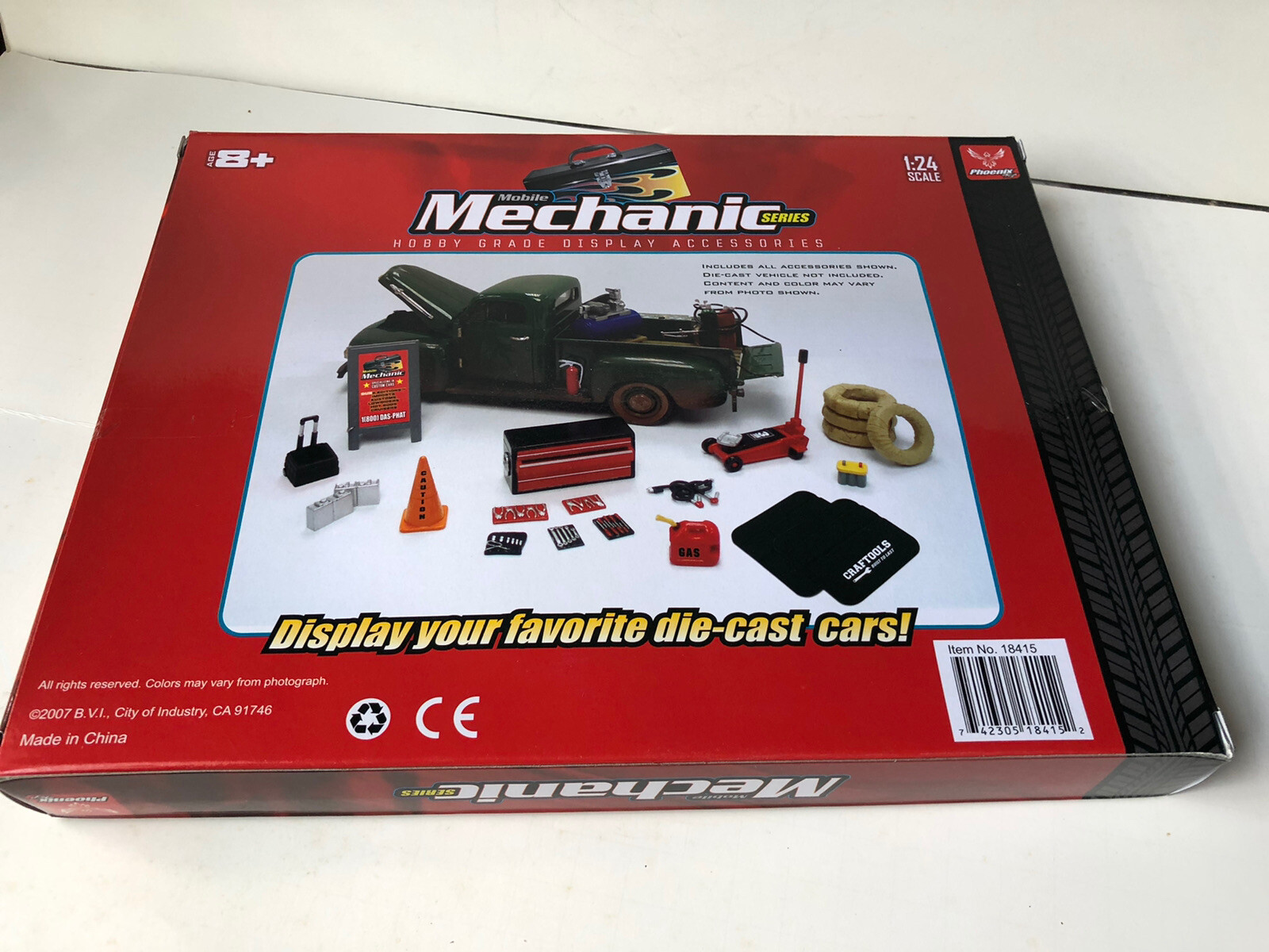 PHOENIX TOYS MECHANIC GARAGE ACCESSORIES TOOL SET FOR 1:24 SCALE MODELS 18415