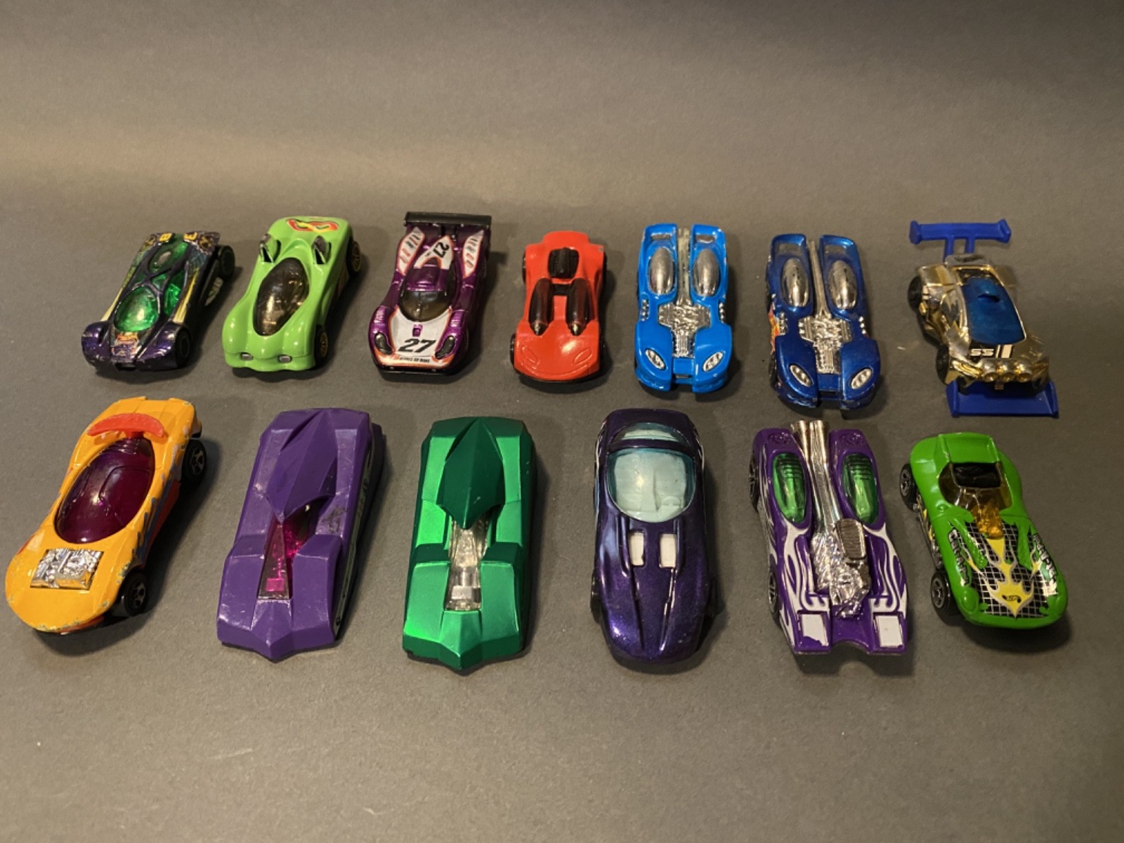 Lot of 13 Diecast 1:64 Cars – Various Makes and Models Loose
