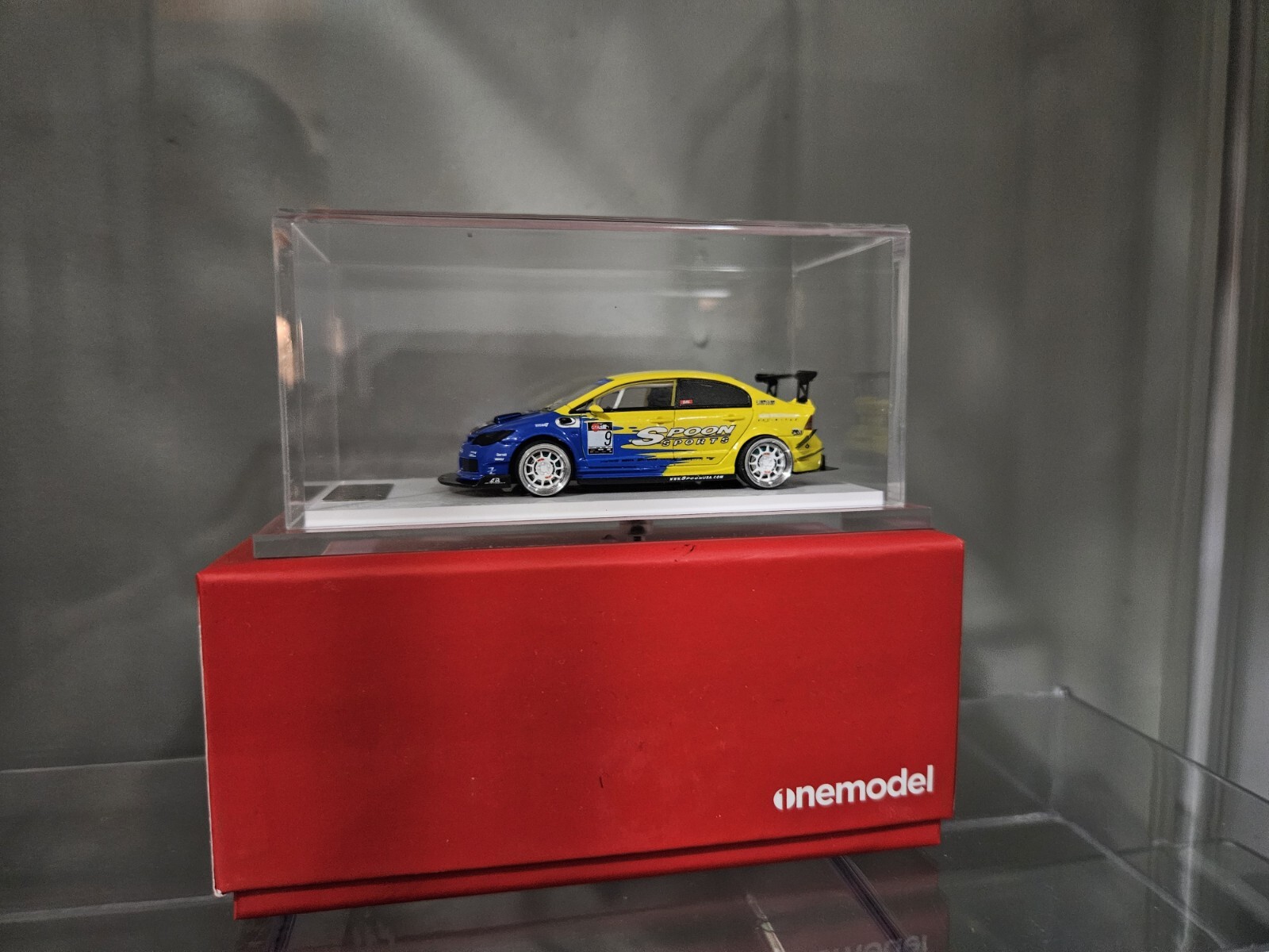 One Model 1:64 JDM Civic Type R FD2 Spoon Sports Resin Car Custom Skalwerk