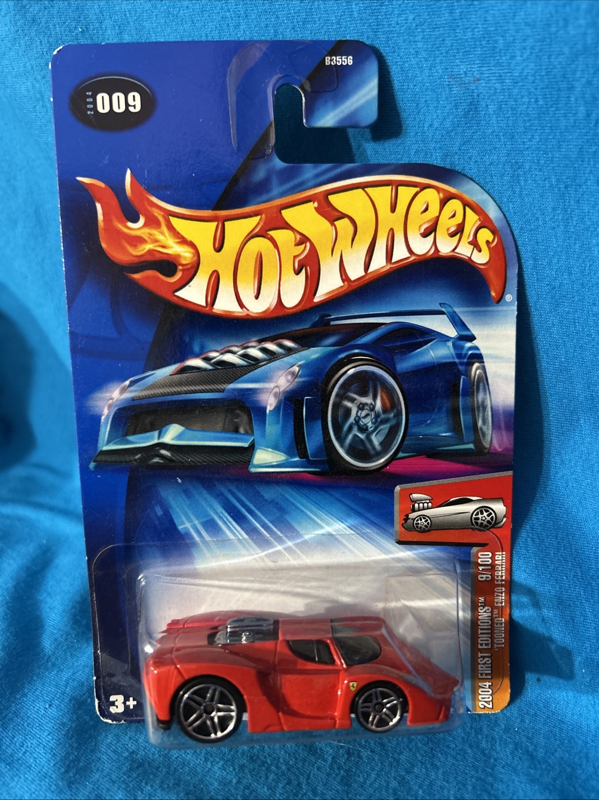 Hot Wheels 2004 First Editions Tooned Enzo Ferrari Red 9/100 #009