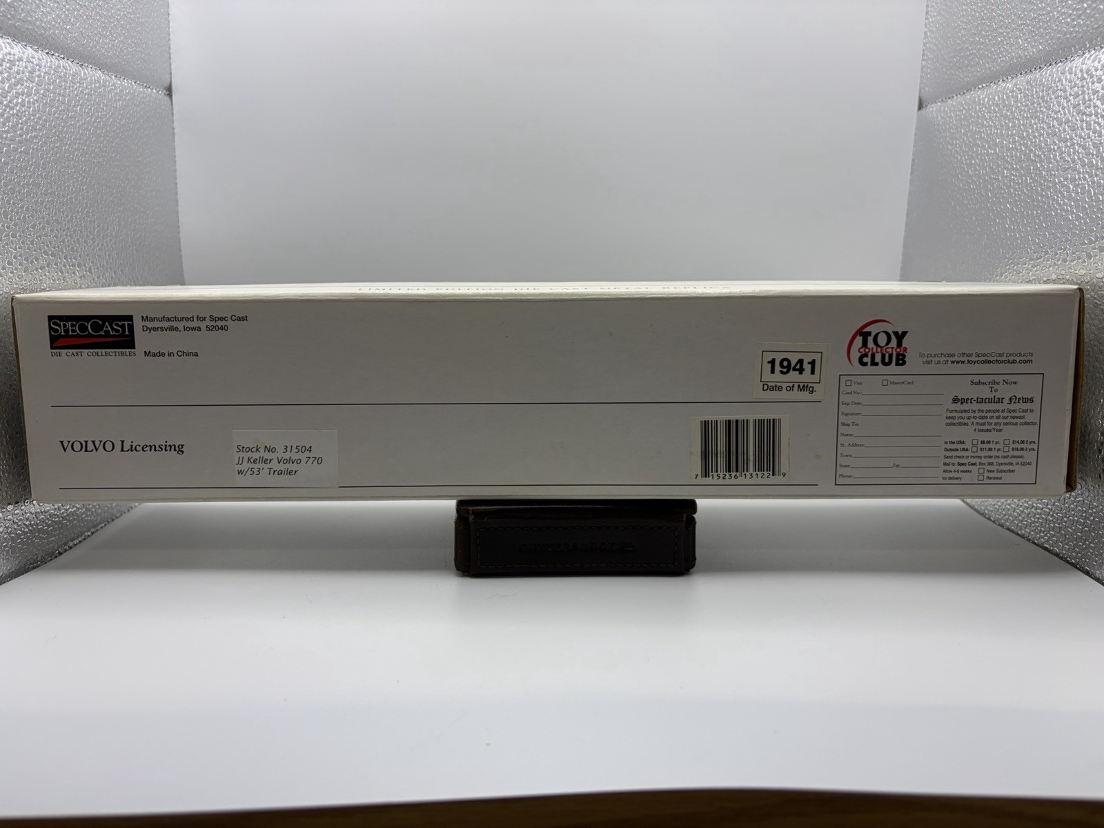 JJ Keller SpecCast Volvo 770 with 53 ft. Trailer – Stock No. 31504 Die Cast Coll