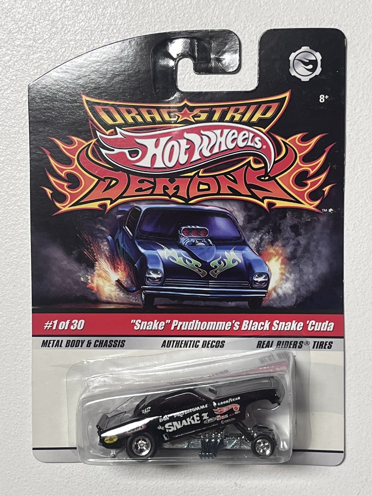 Hot Wheels Premium Drag Strip Demons Prudhomme Army Snake & Black Snake!