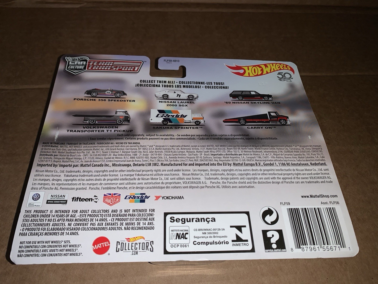 2018 Hot Wheels Team Transport Nissan Laurel 2000 SGX Sakura Sprinter New