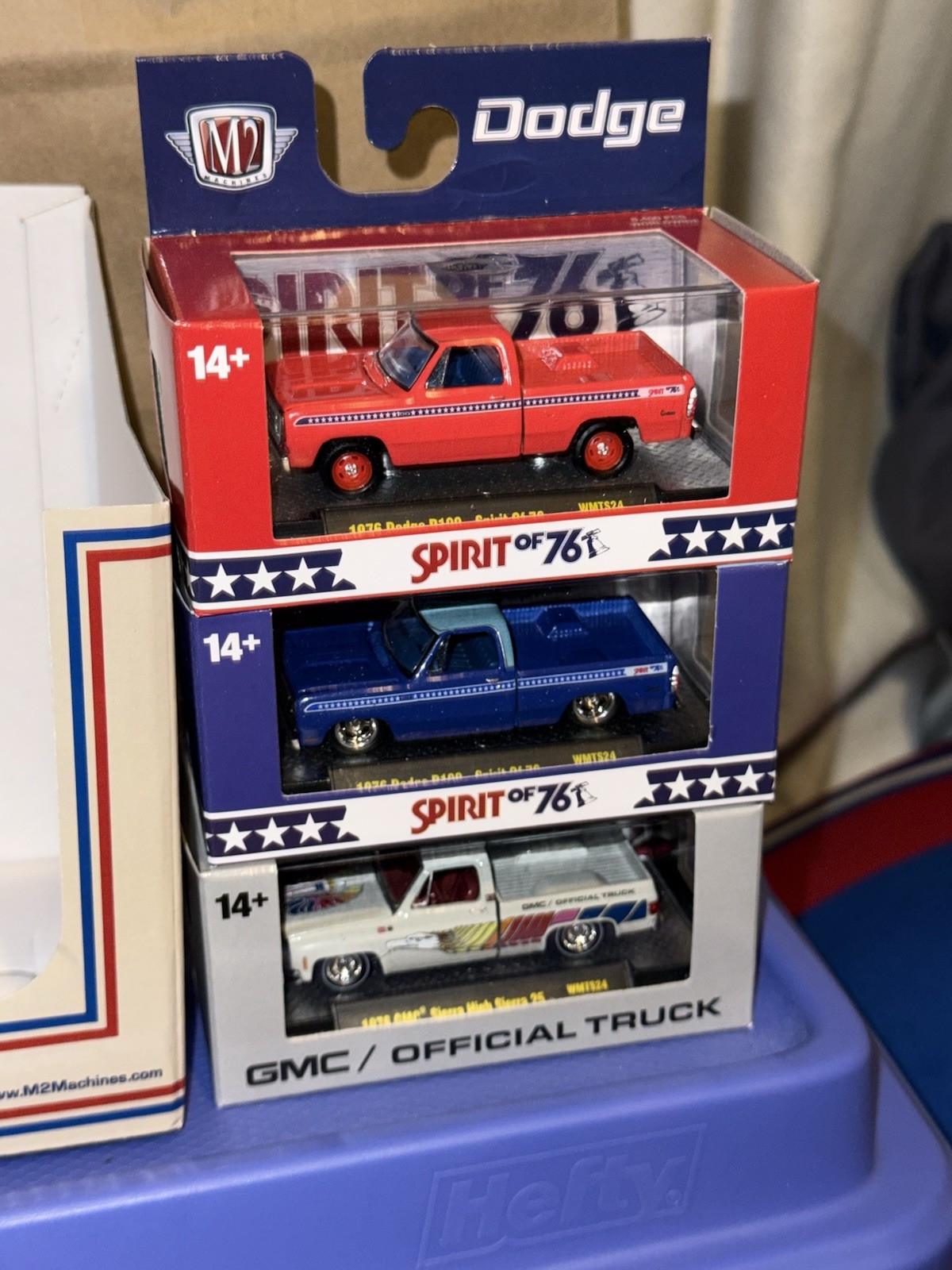 2026 M2 Machines Set of 6 Spirit Of 76 + Sleeve 1976 Chevy GMC Dodge Walmart Exc