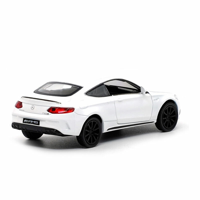 Mercedes-Benz C63S AMG Coupe 1/36 Model Car Diecast Toy Vehicle Collection White