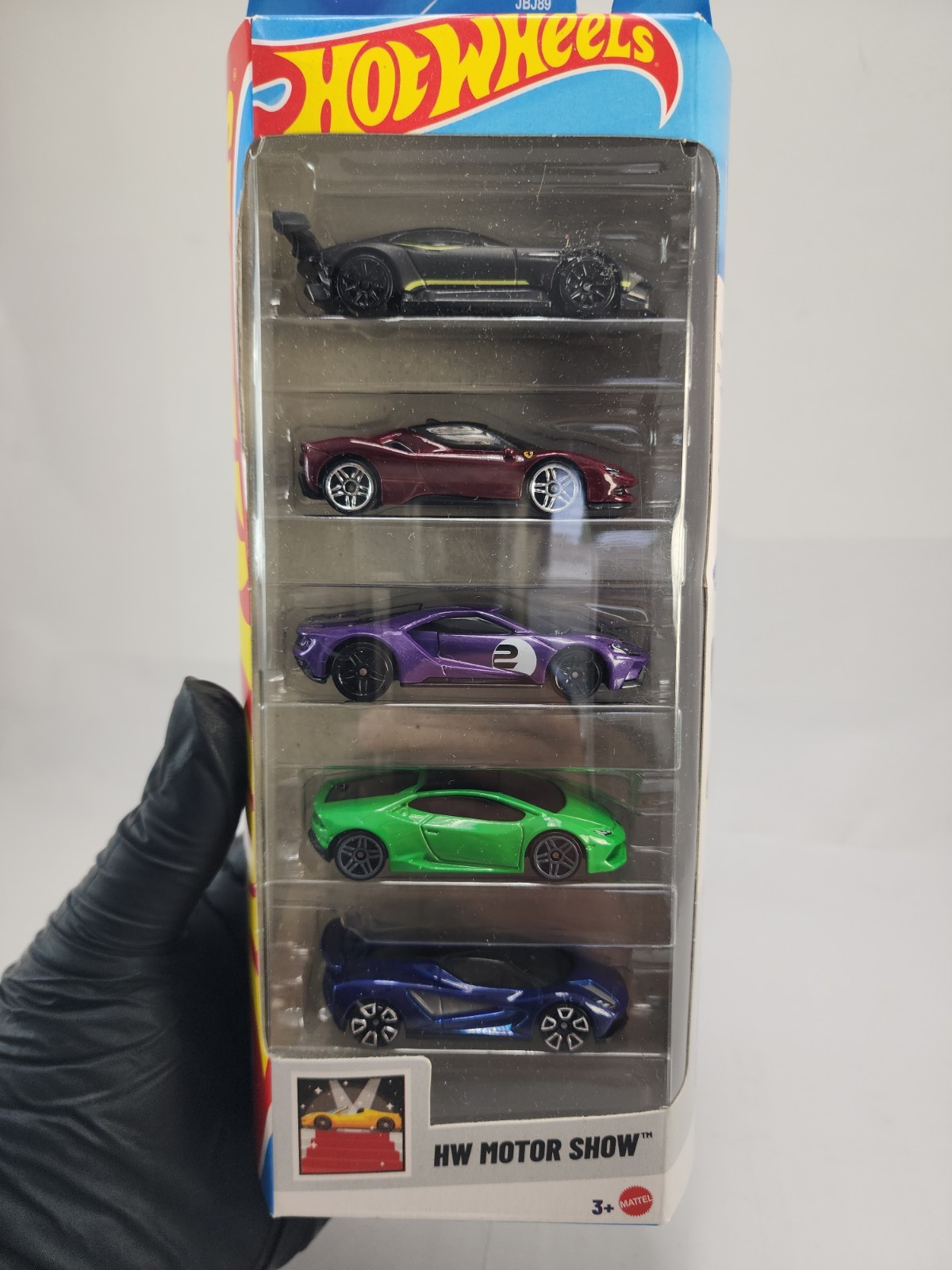 Hot Wheels 2025 HW Motor Show 5-Pack Ferrari Aston Ford Lamborghini Lotus
