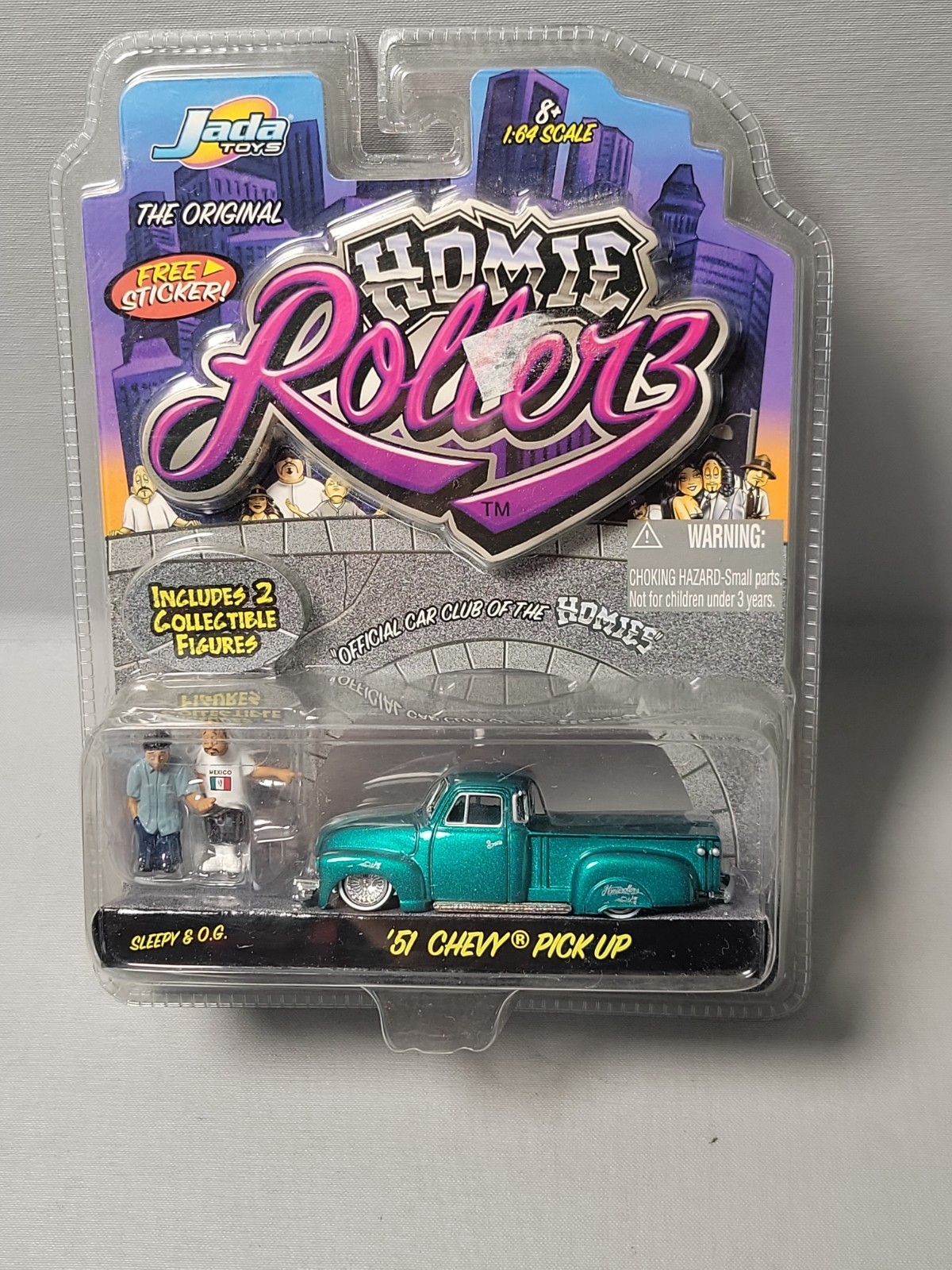 Homie Rollerz Jada Sleepy & O.G. 1951 Chevy Pickup Lowrider 1:64 – New Sealed