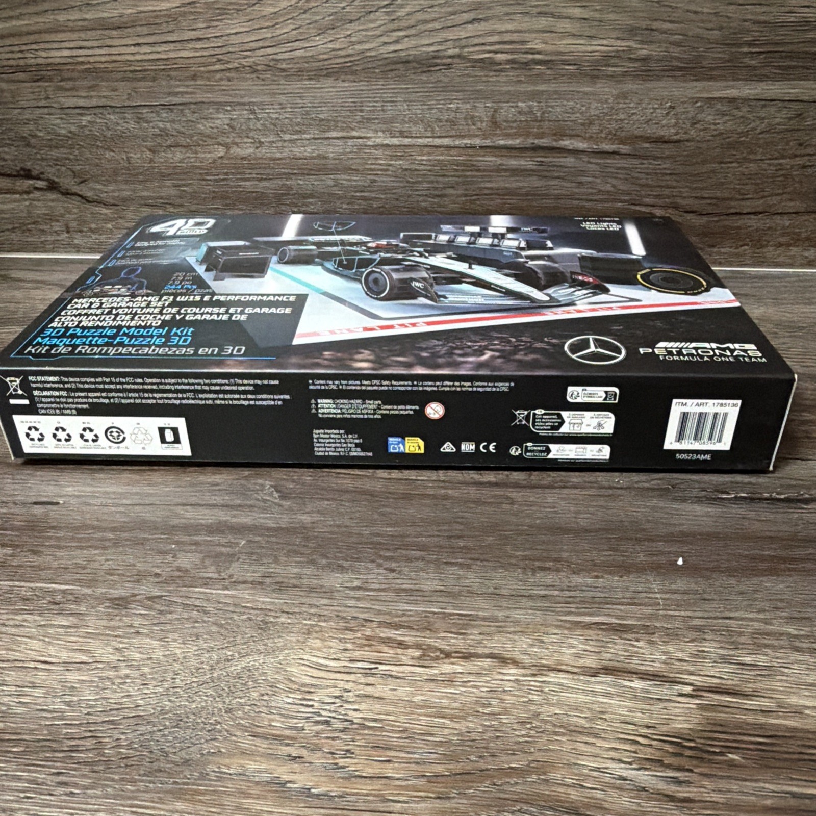 4D Build Mercedes AMG Petronas F1 W15 Garage Set 244pc LED Lights New Sealed