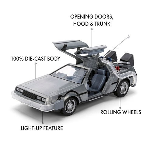 Back To The Future 40th Anniversary Time Machine 1:24 Scale Model – Jada 36849