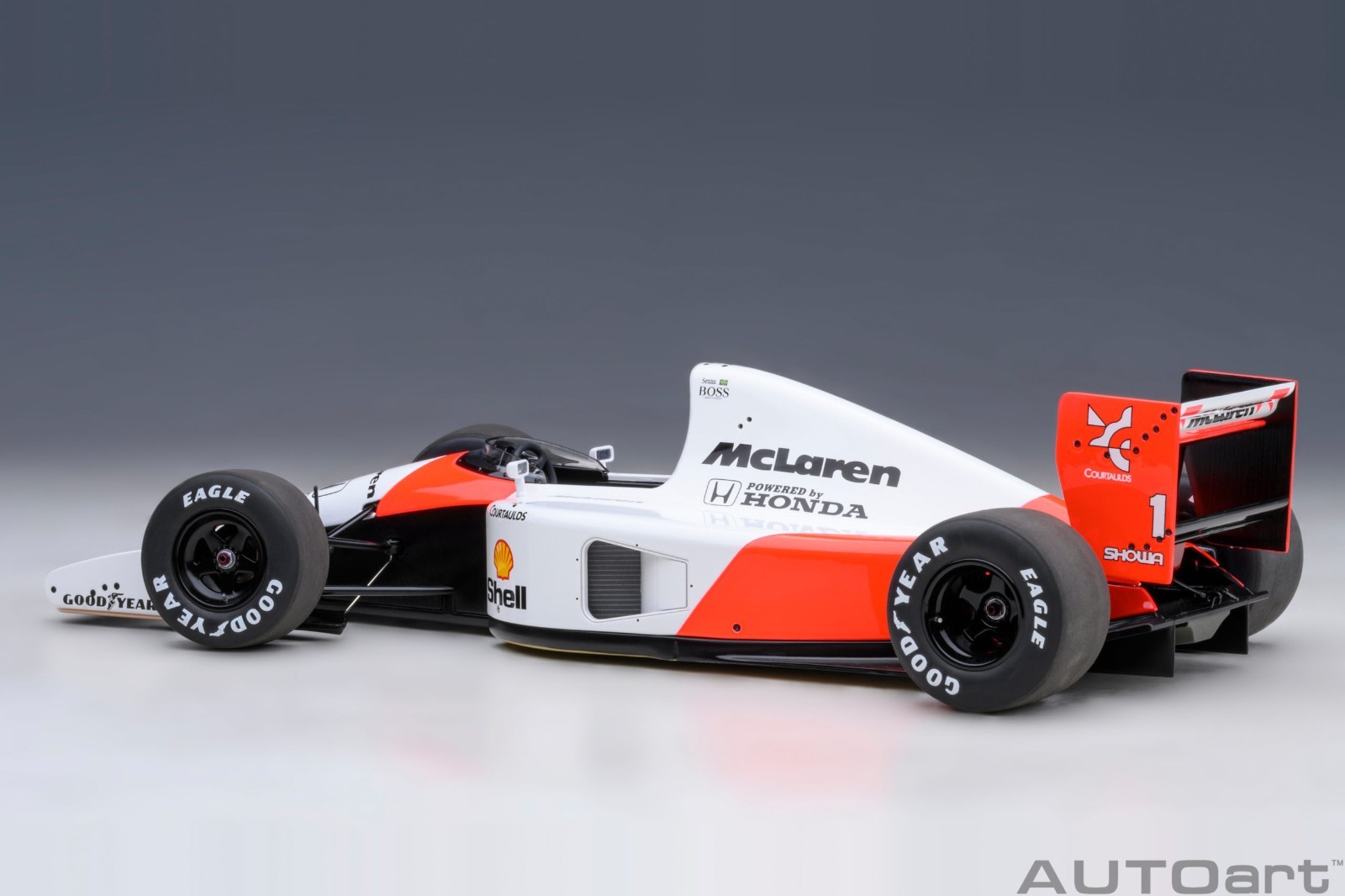 Autoart McLaren Honda MP4/6 1991 #1 (with McLaren logo) 1/18 Scale New Release!