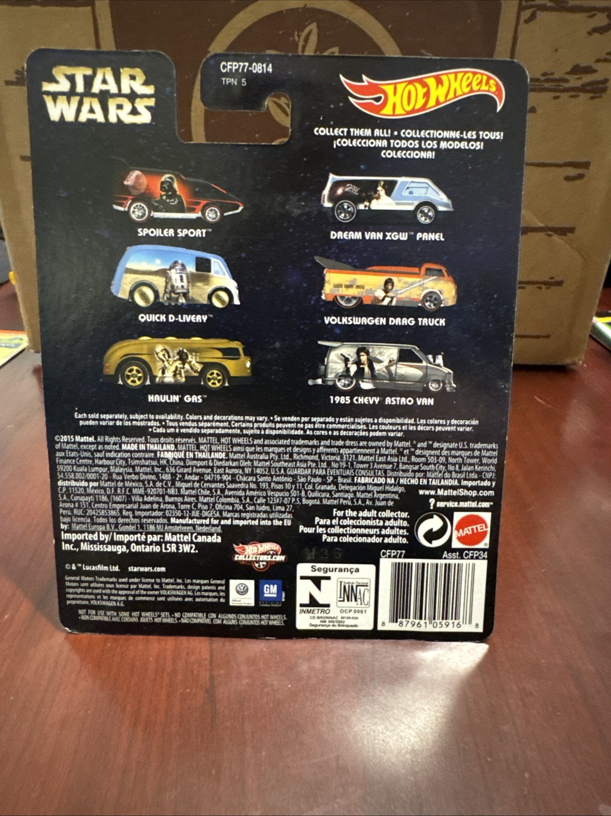 (2) Hotwheels Star Wars Volkswagen Drag Truck/quick D-livery Read Description
