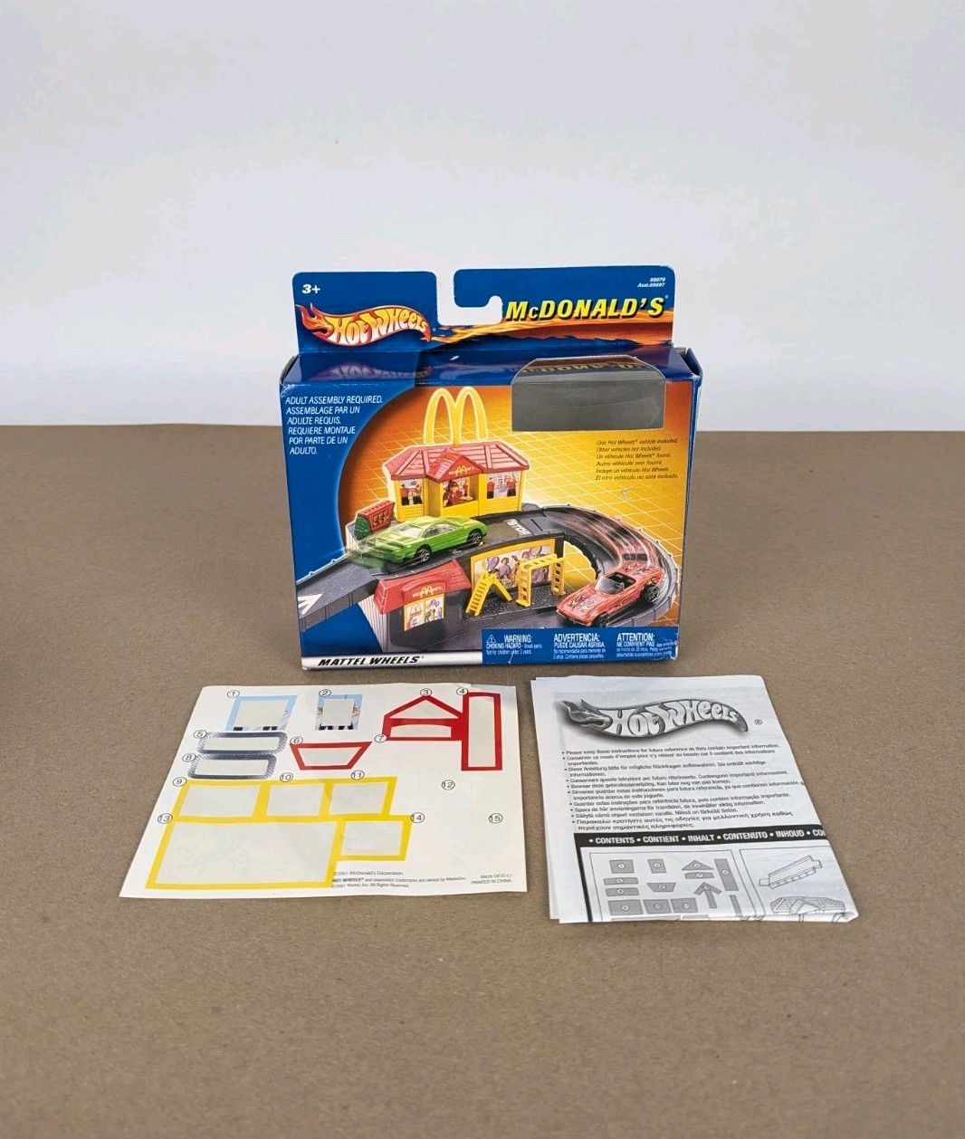 Hot Wheels McDonald’s Drive Thru Playset Track Accessory Mattel 2001 Complete VG